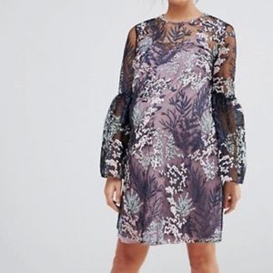 ASOS Enchanted Lace embroidered dress